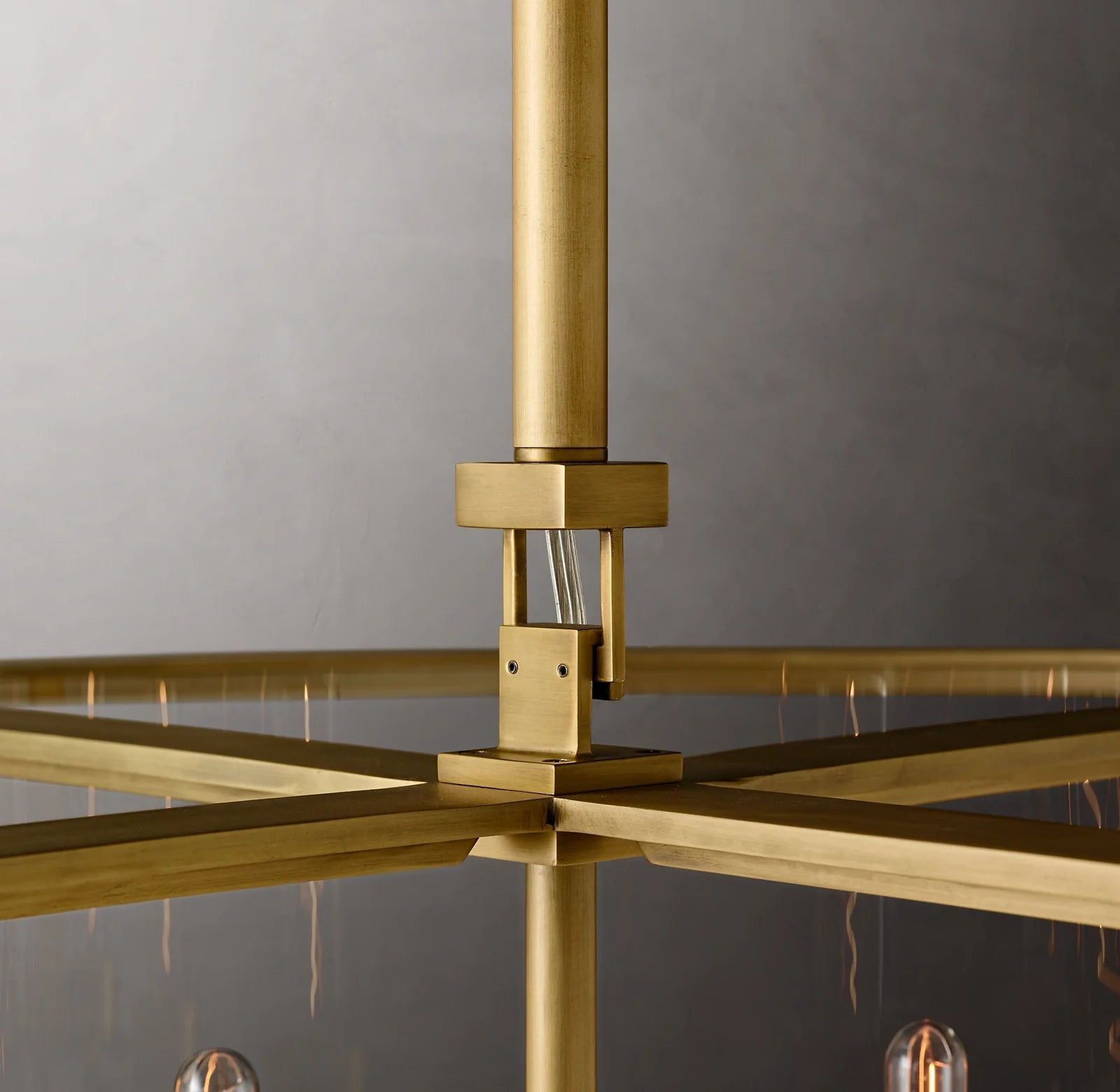 33 Inch Glass Drum Chandelier - Beckman - GILDLAMPS