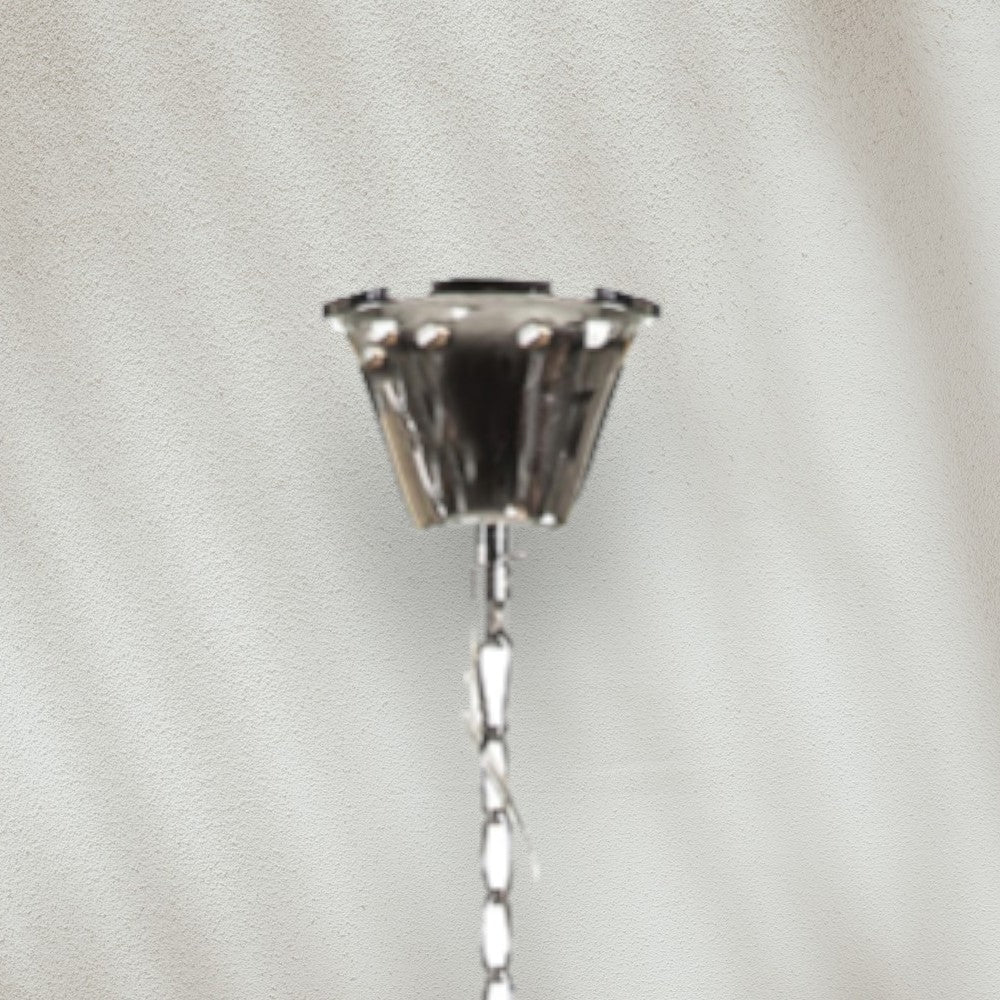 Decorative Crystal Pendant Light with Metal Frame