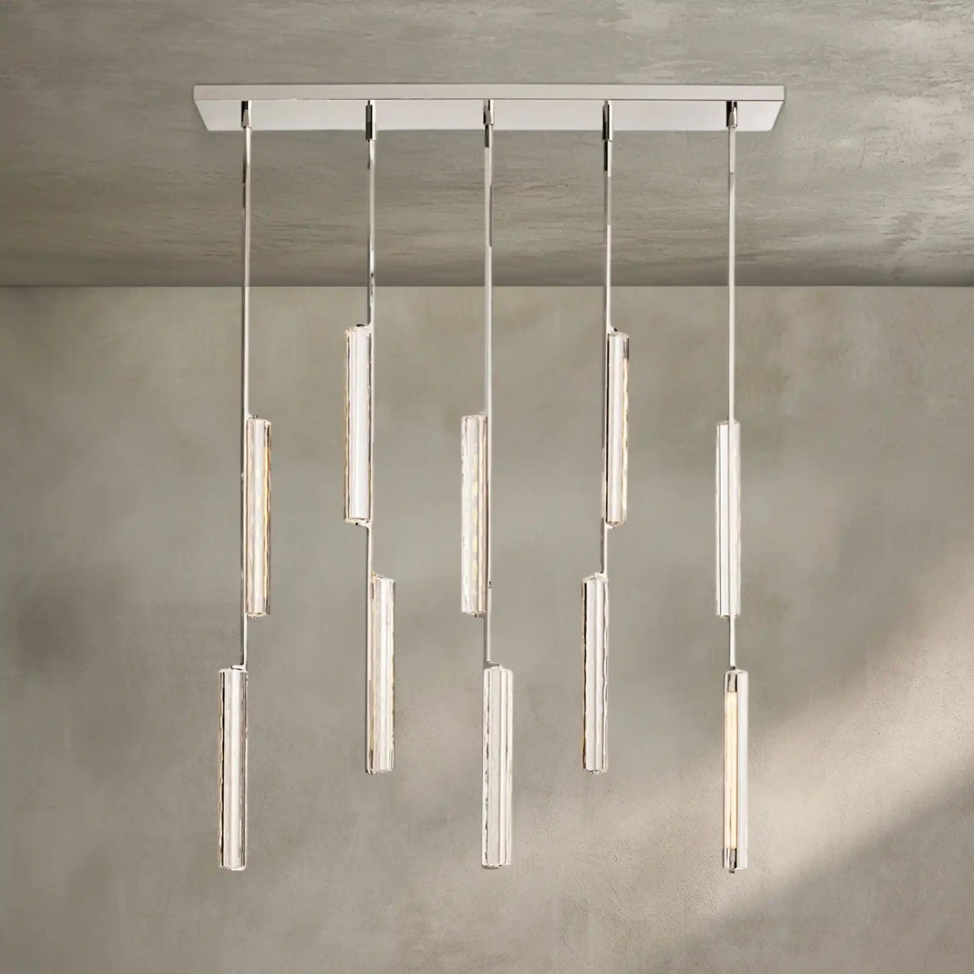 Auburn Crystal Linear Chandelier 54‘’