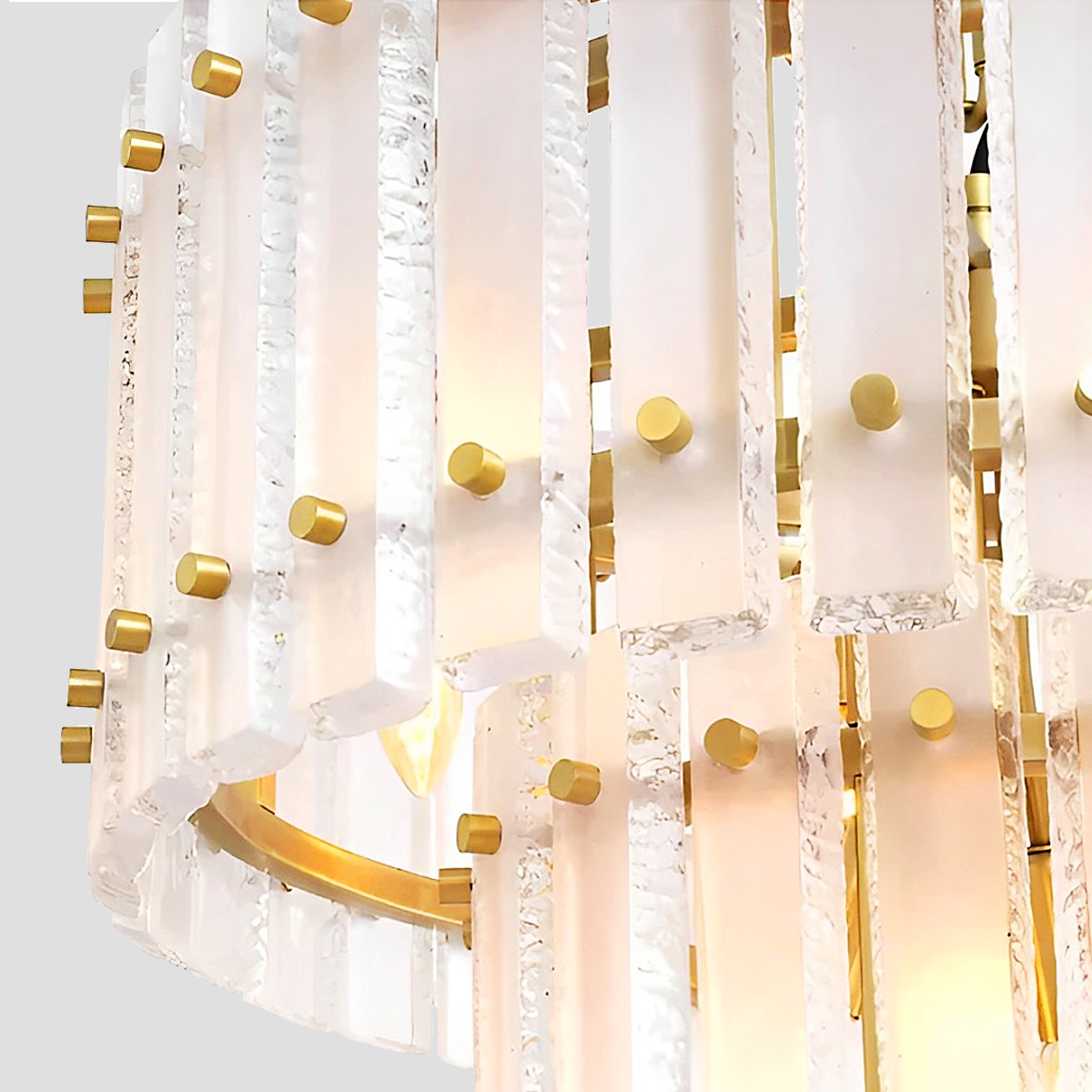 Grandeur Radiance 2-Tier Glass Chandelier