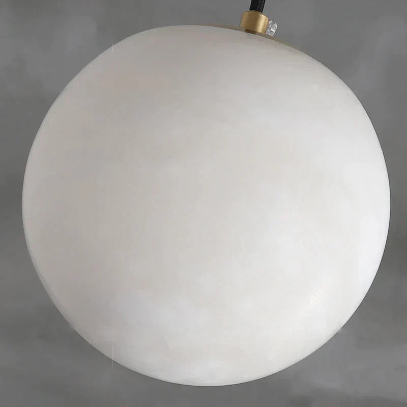 Hansa Alabaster Ball Pendant Light, Island Mini Pendant Light