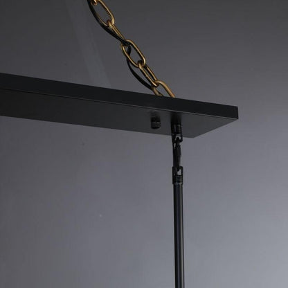 54 Inch Glass Rectangular Chandelier - Beckman - GILDLAMPS