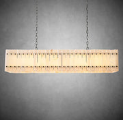 Sun Marcus Alabaster Linear Chandelier 54"72"