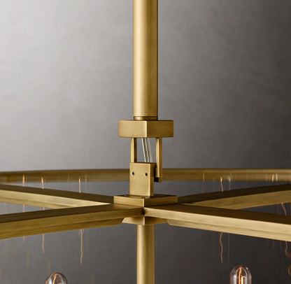 55 Inch Glass Drum Chandelier - Beckman - GILDLAMPS