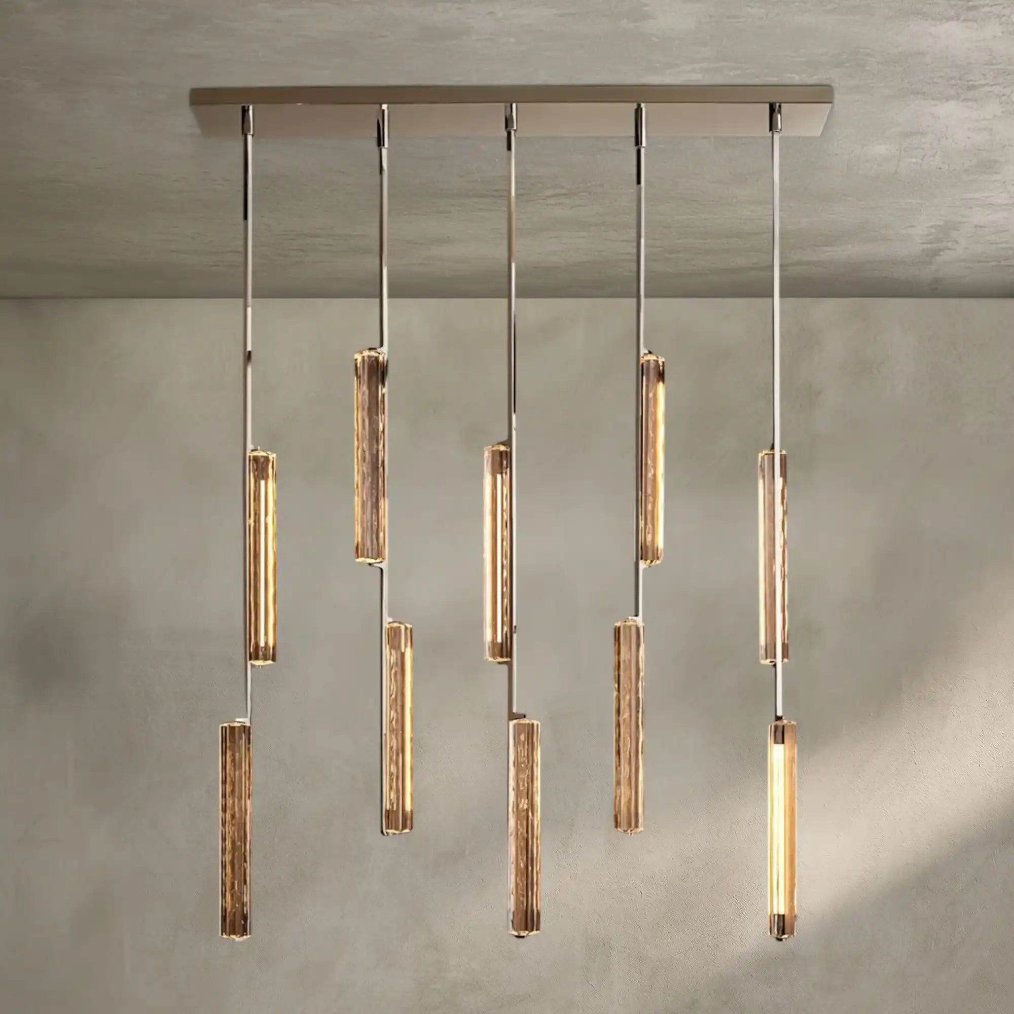 Auburn Crystal Linear Chandelier 54‘’