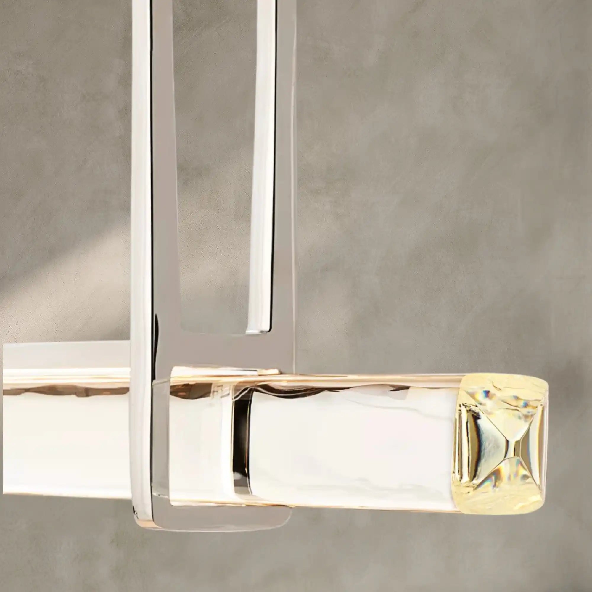 Auburn Crystal Single Bar Linear Chandelier