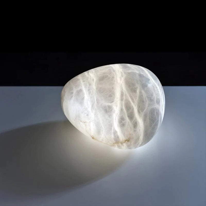 Janice Alabaster Natural Stone Pendant, Creative Pendant Light