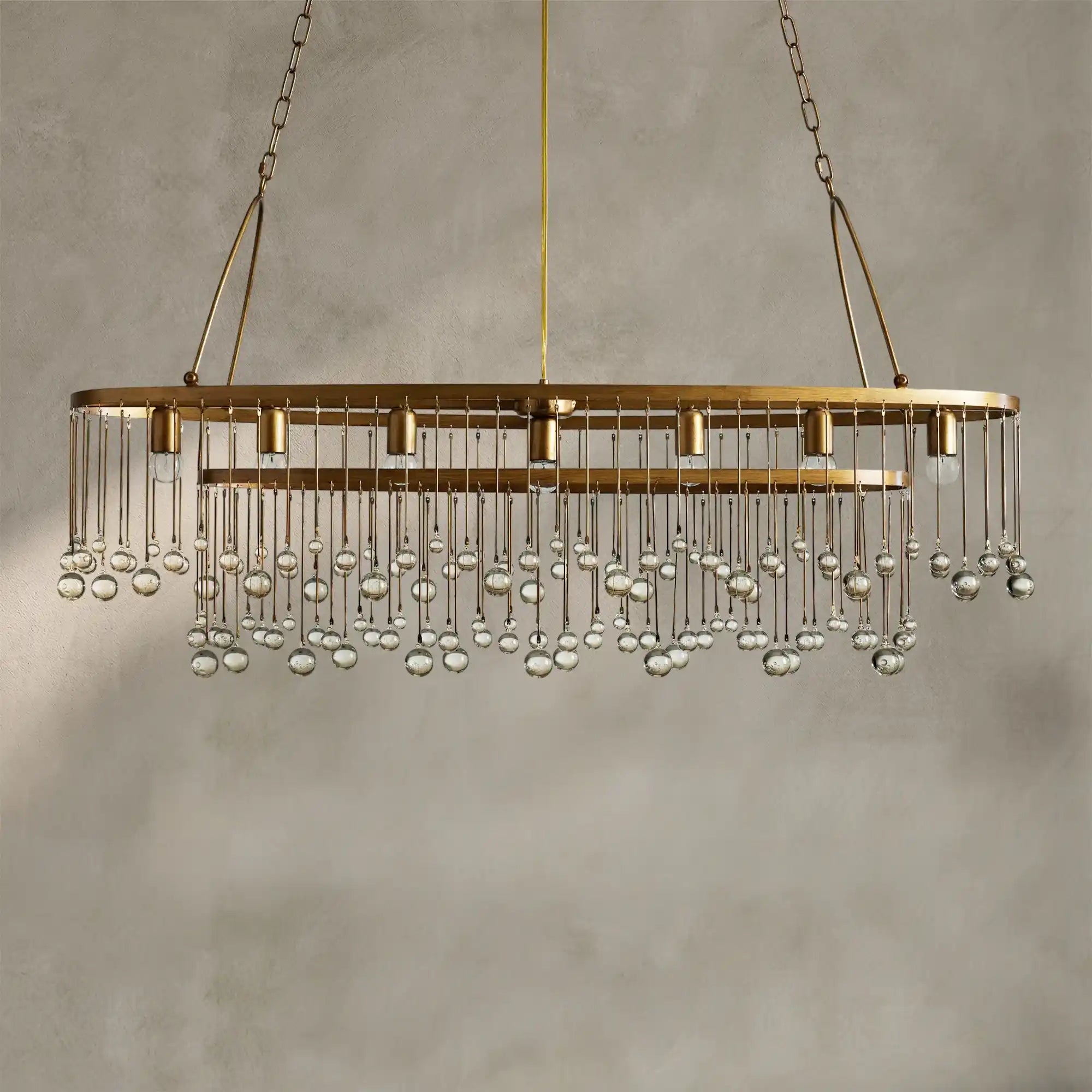 Aubrey 7 Light Oval Chandelier
