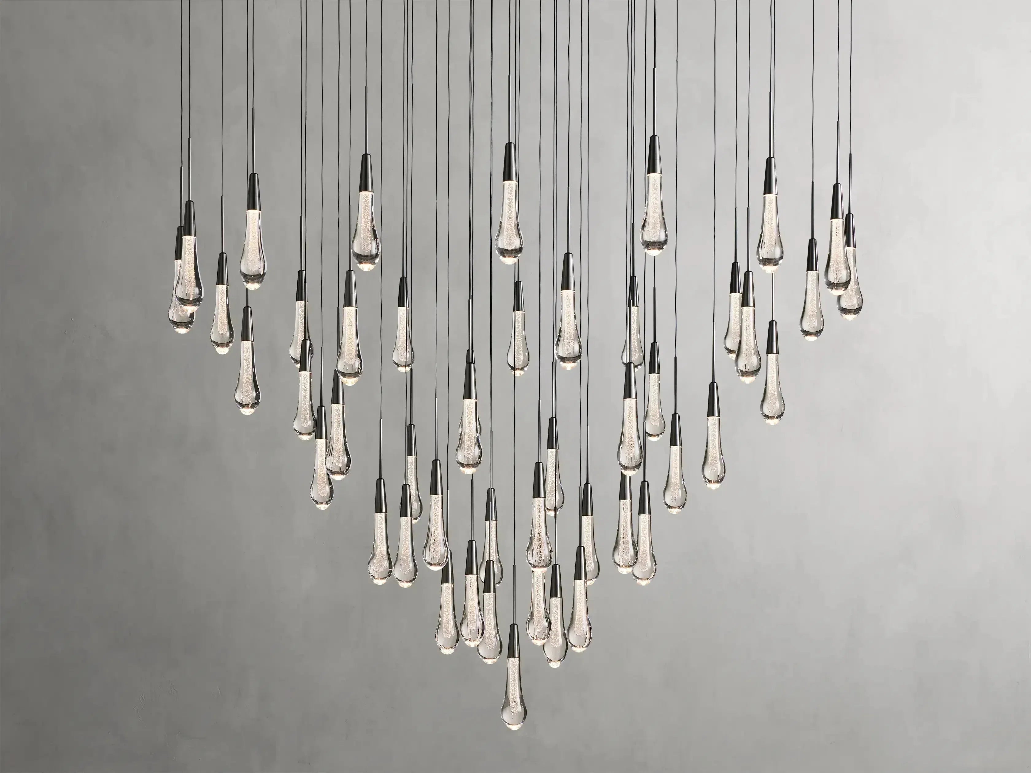Soltaire Round Chandelier 17" 24" 36" 58"