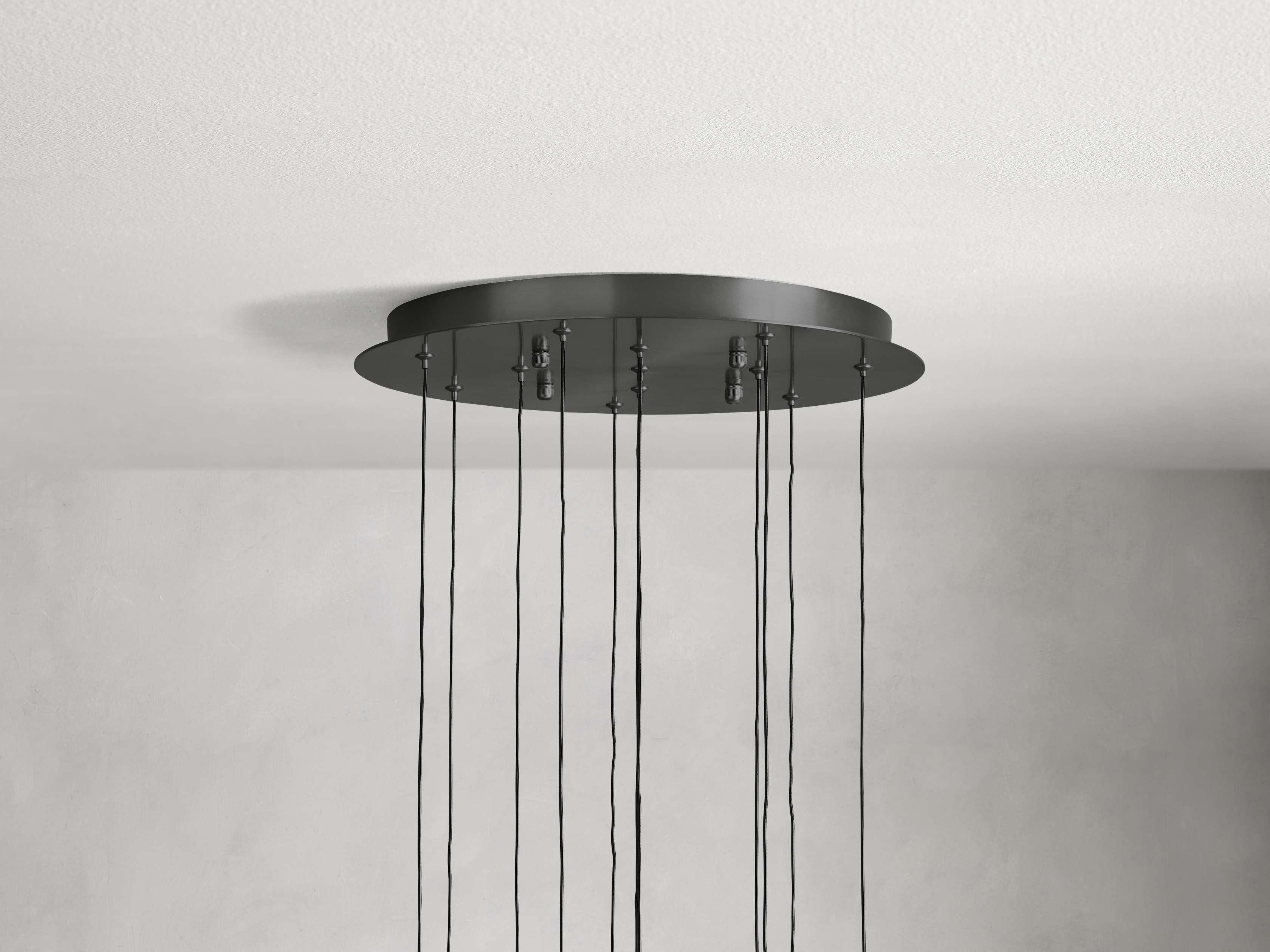 Soltaire Round Chandelier 17" 24" 36" 58"