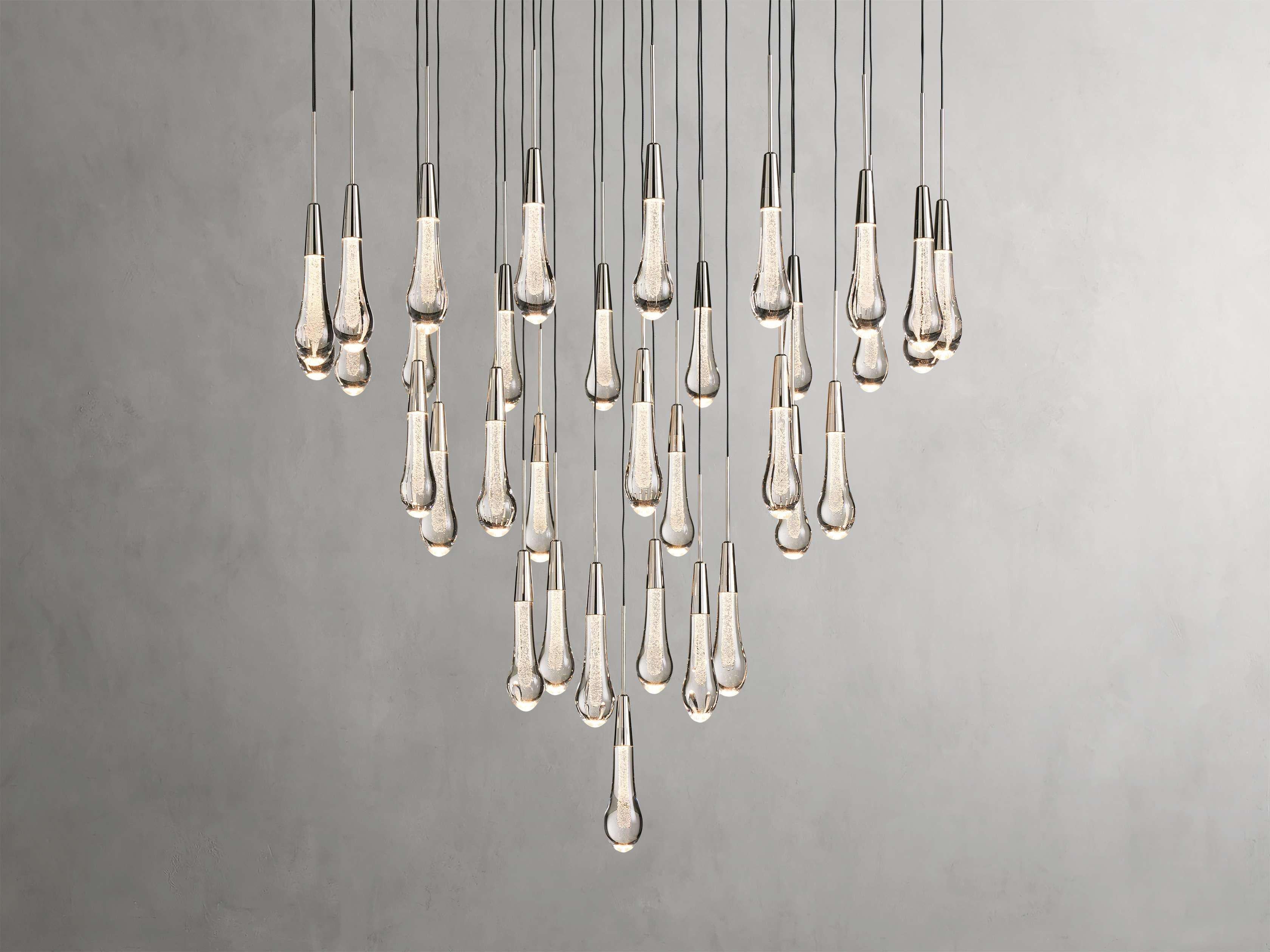 Soltaire Round Chandelier 17" 24" 36" 58"