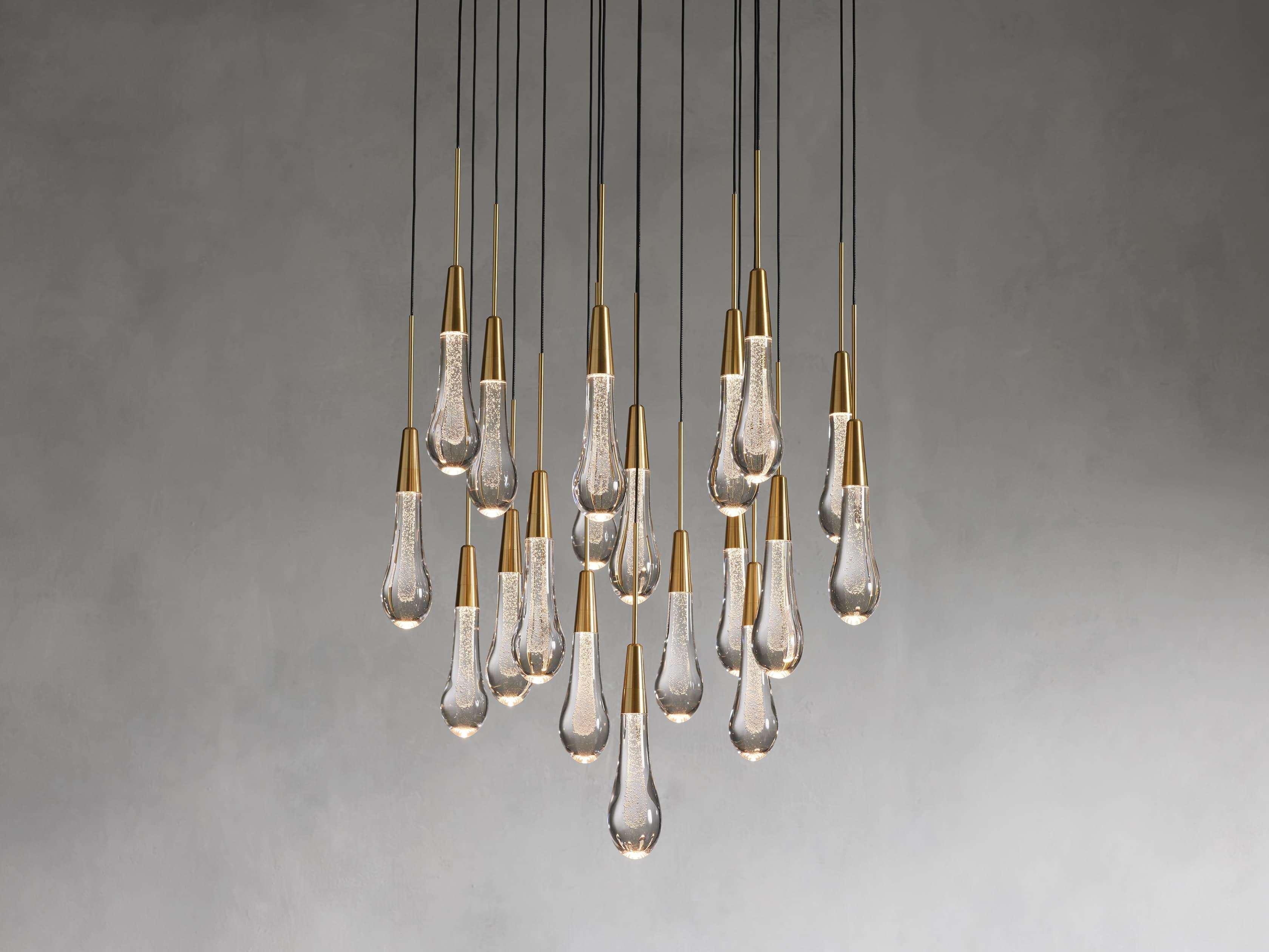 Soltaire Round Chandelier 17" 24" 36" 58"