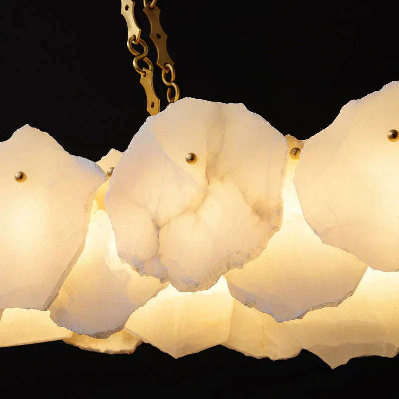Aura Alabaster Linear Chandelier