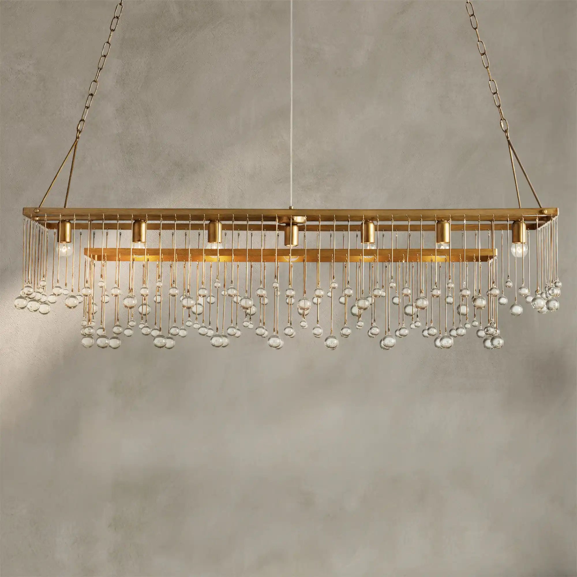 Aubrey Rectangular Chandelier 47''60''