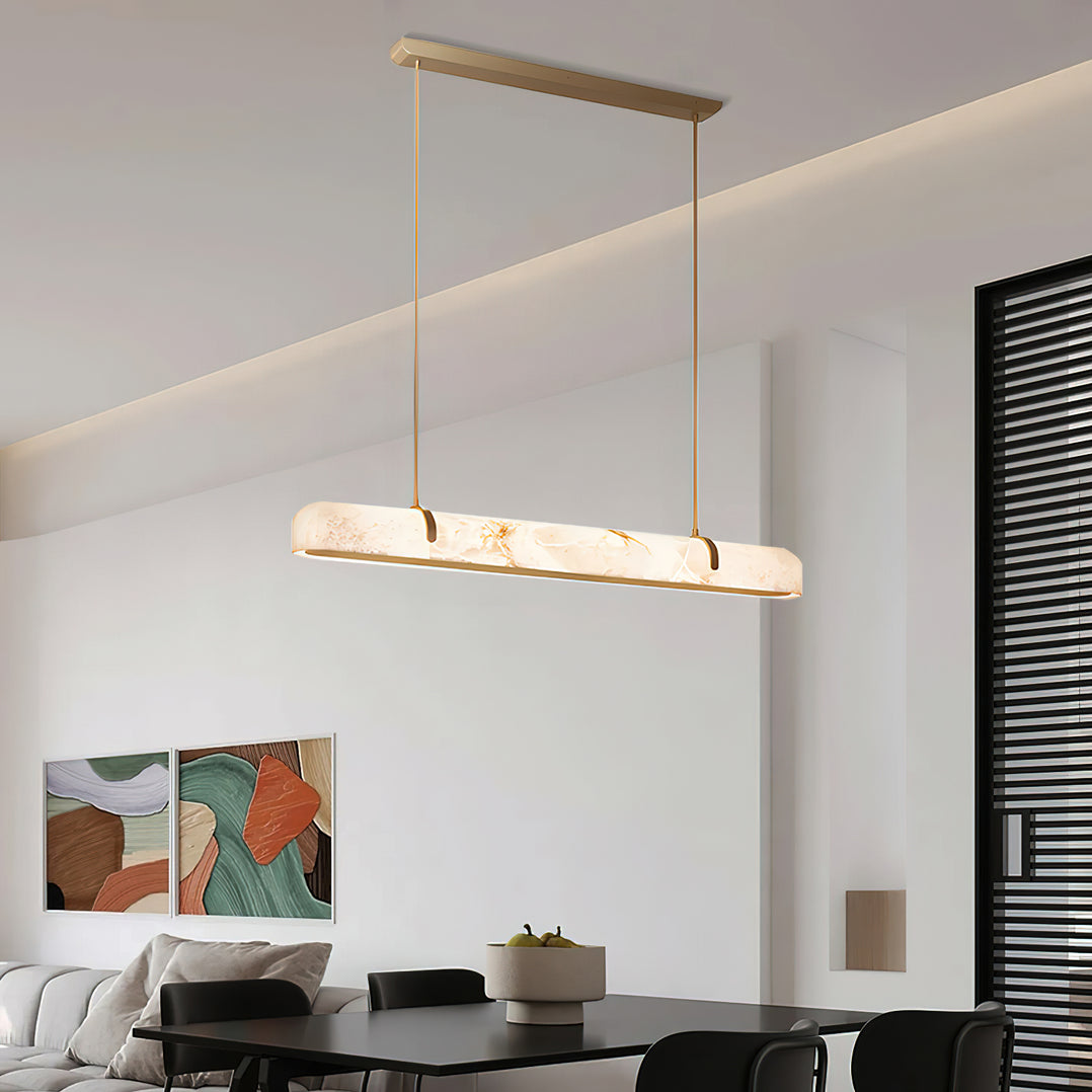 Alabaster Linear Chandelier