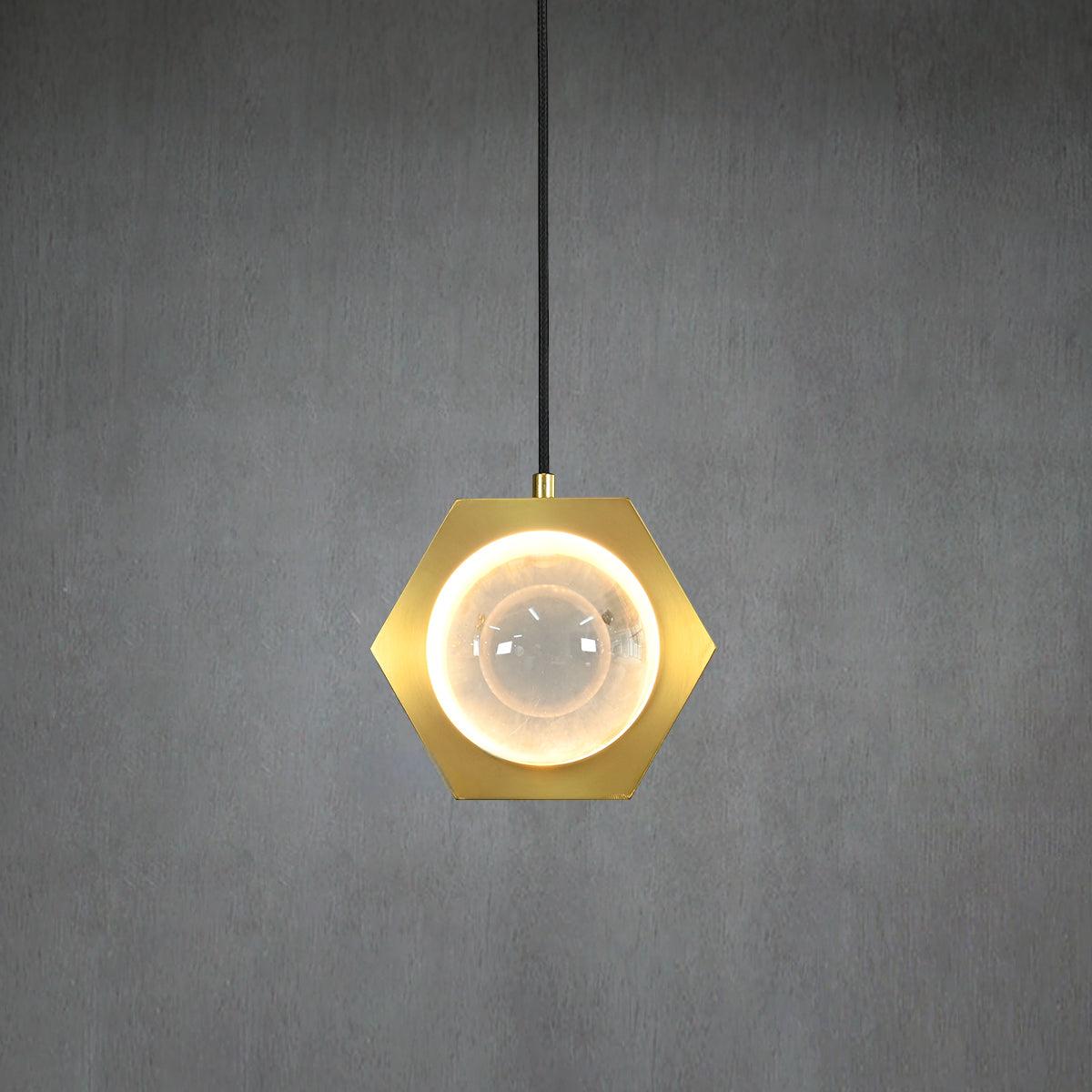 7 Inch Globe Crystal Pendant Light - Eclatant - GILDLAMPS
