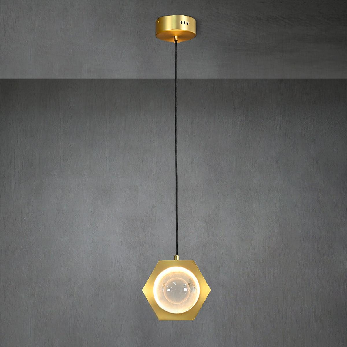7 Inch Globe Crystal Pendant Light - Eclatant - GILDLAMPS