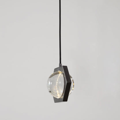 7 Inch Globe Crystal Pendant Light - Eclatant - GILDLAMPS