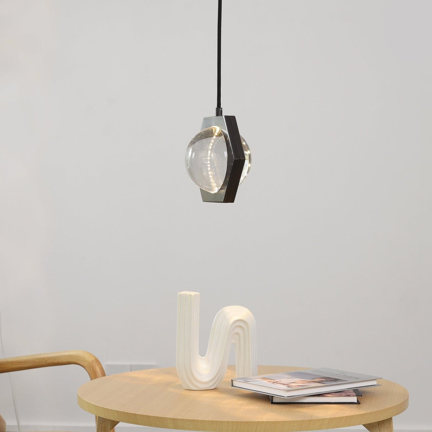 7 Inch Globe Crystal Pendant Light - Eclatant - GILDLAMPS