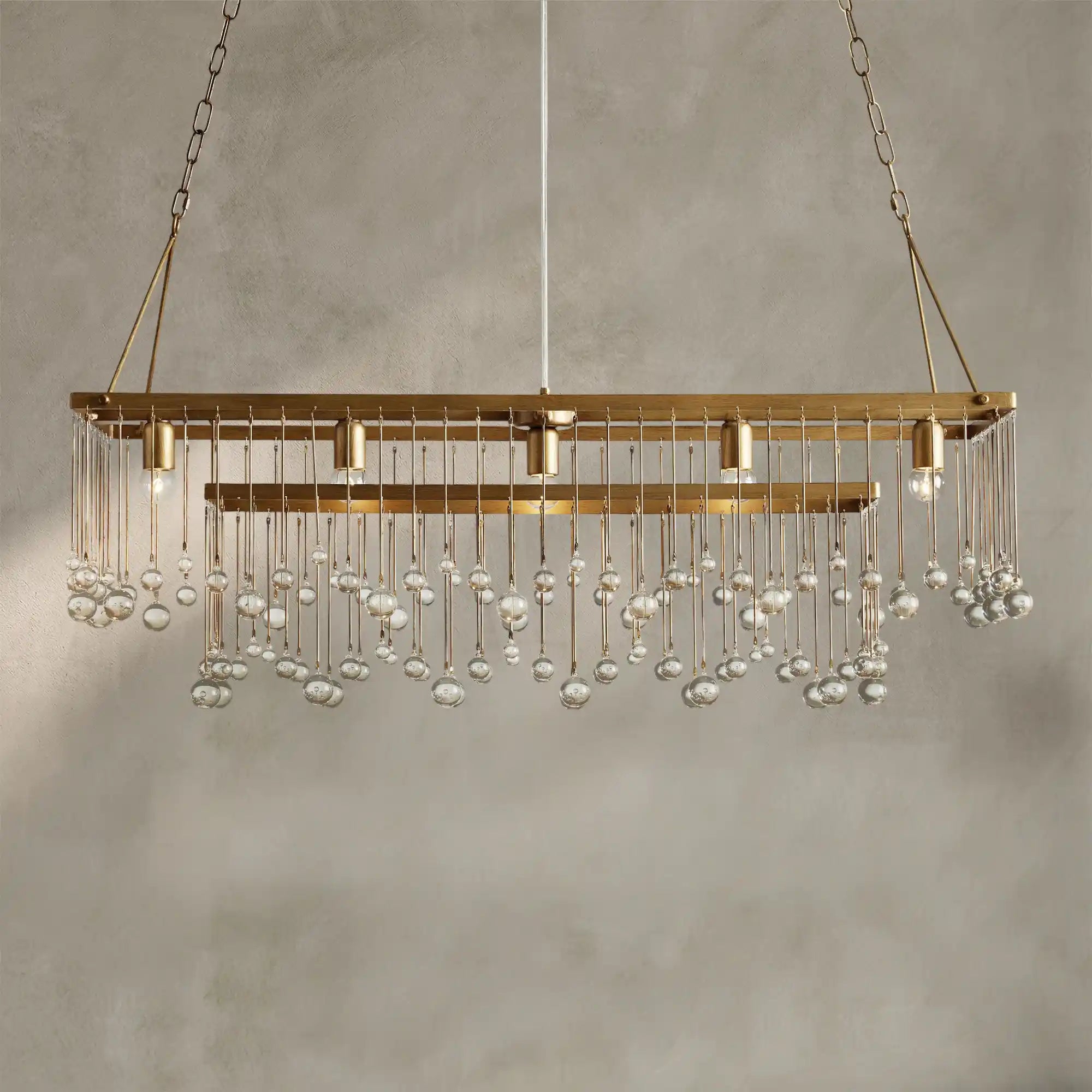 Aubrey Rectangular Chandelier 47''60''