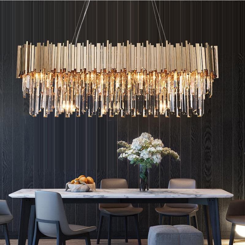 Natasha Modern Classic Crystal Chandelier For Dining Room