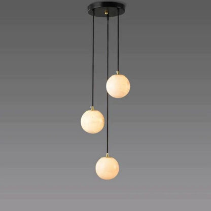 Alabaster Global Staircase Chandelier