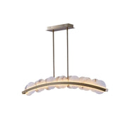 Snowflake Alabaster Linear Chandelier