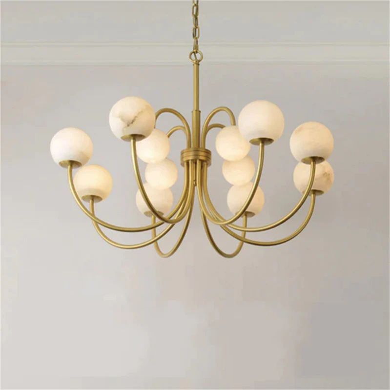Sienna Alabaster Radial Chandelier