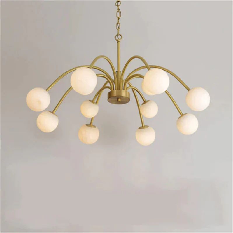 Sienna Alabaster Radial Chandelier