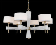 Alabaster Radiance Six-Light Round Chandelier