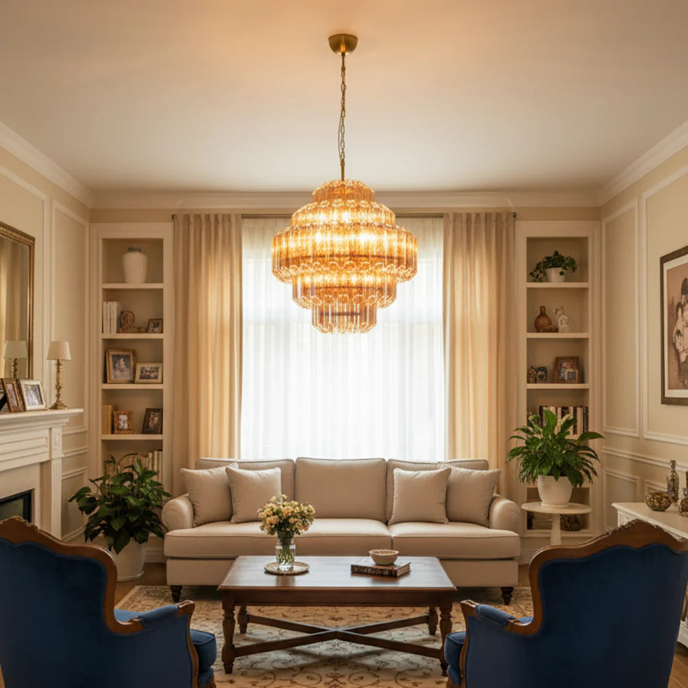 Amber Palermo Round Chandelier