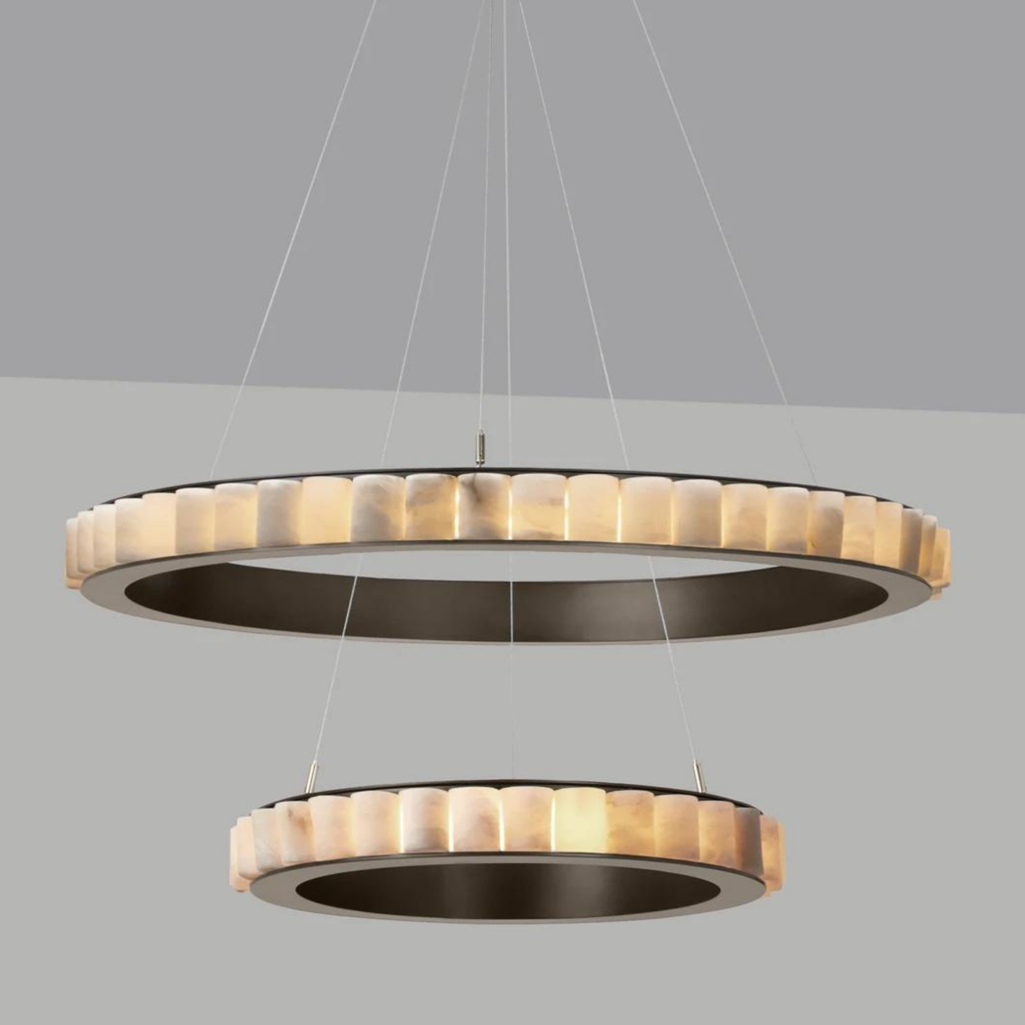 Alabaster Aura Modern Chandelier
