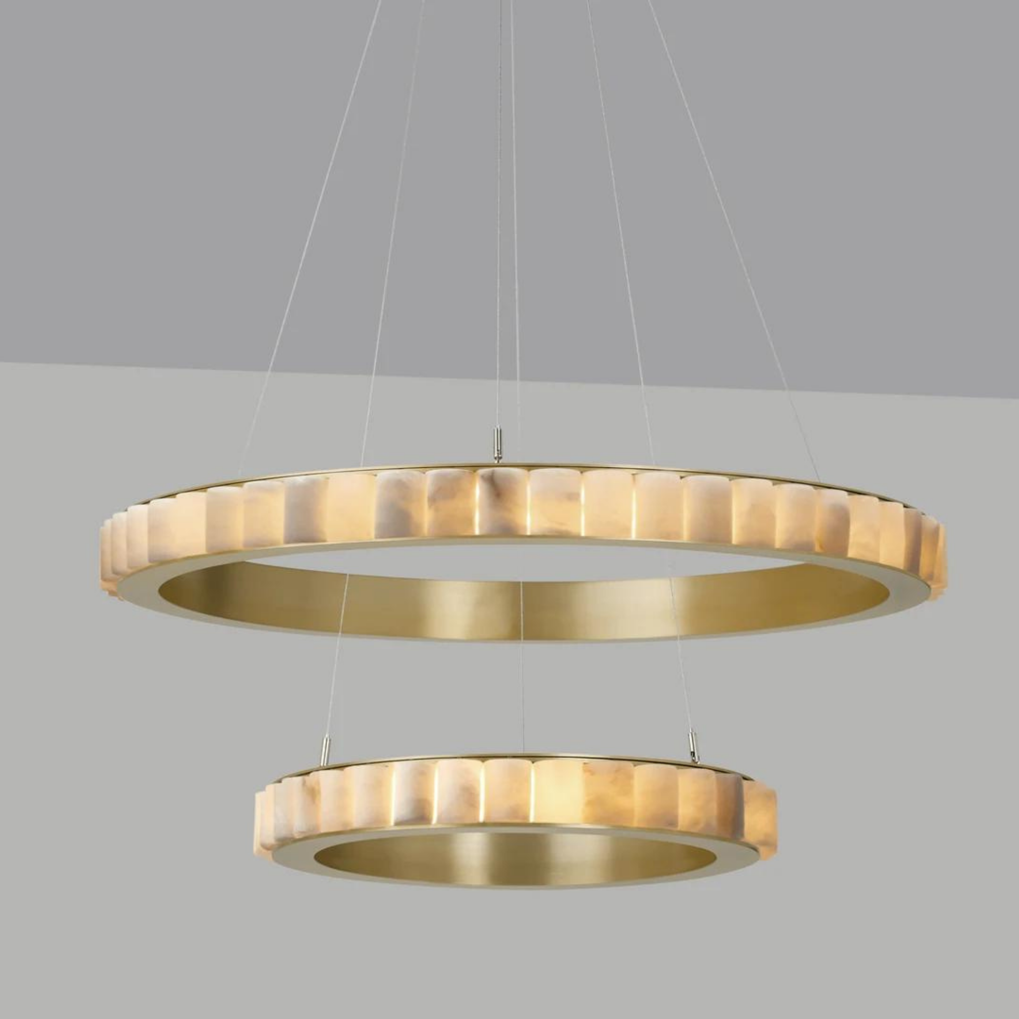 Alabaster Aura Modern Chandelier