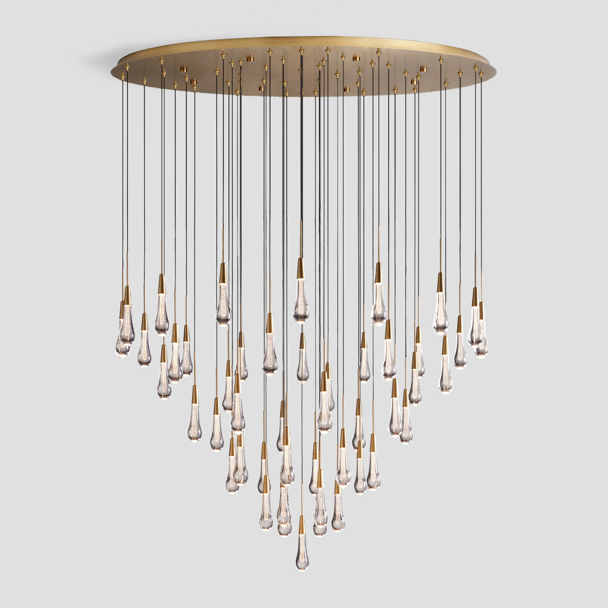 Soltaire Round Chandelier 17" 24" 36" 58"