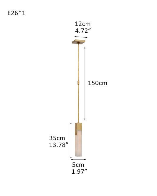 8 Lights Organic Elegance Linear Convet Alabaster Chandelier