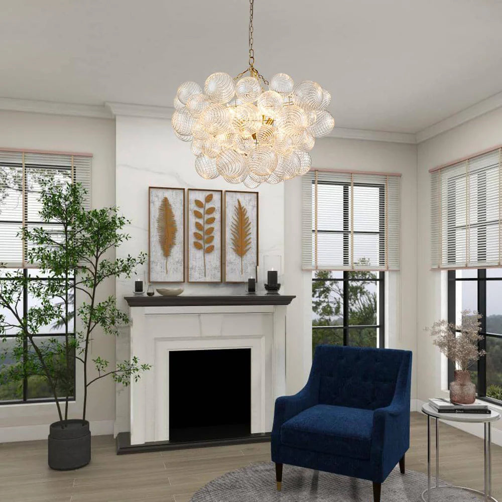 Bubbles Glass Ball Chandelier