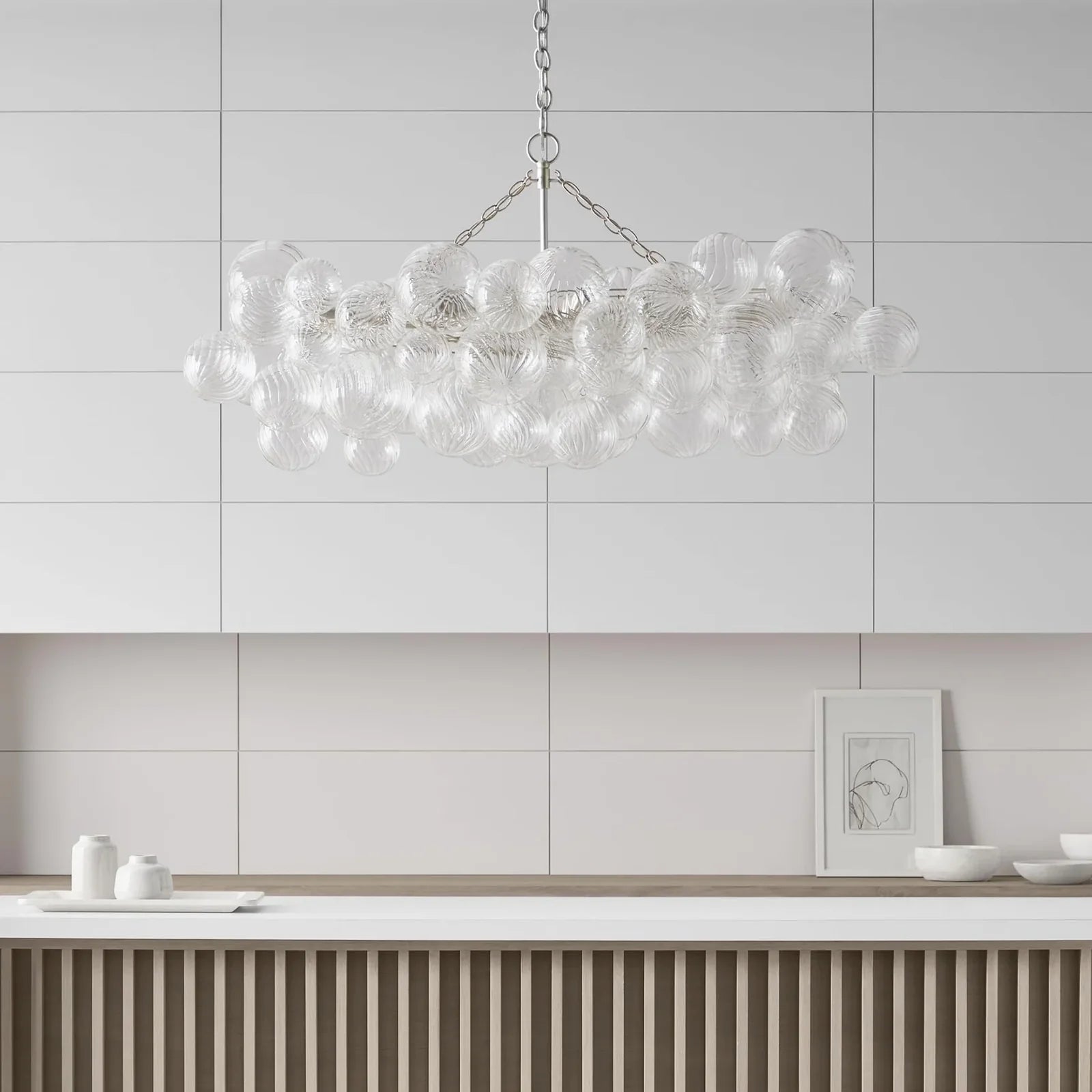 Bubbles Glass Ball Chandelier