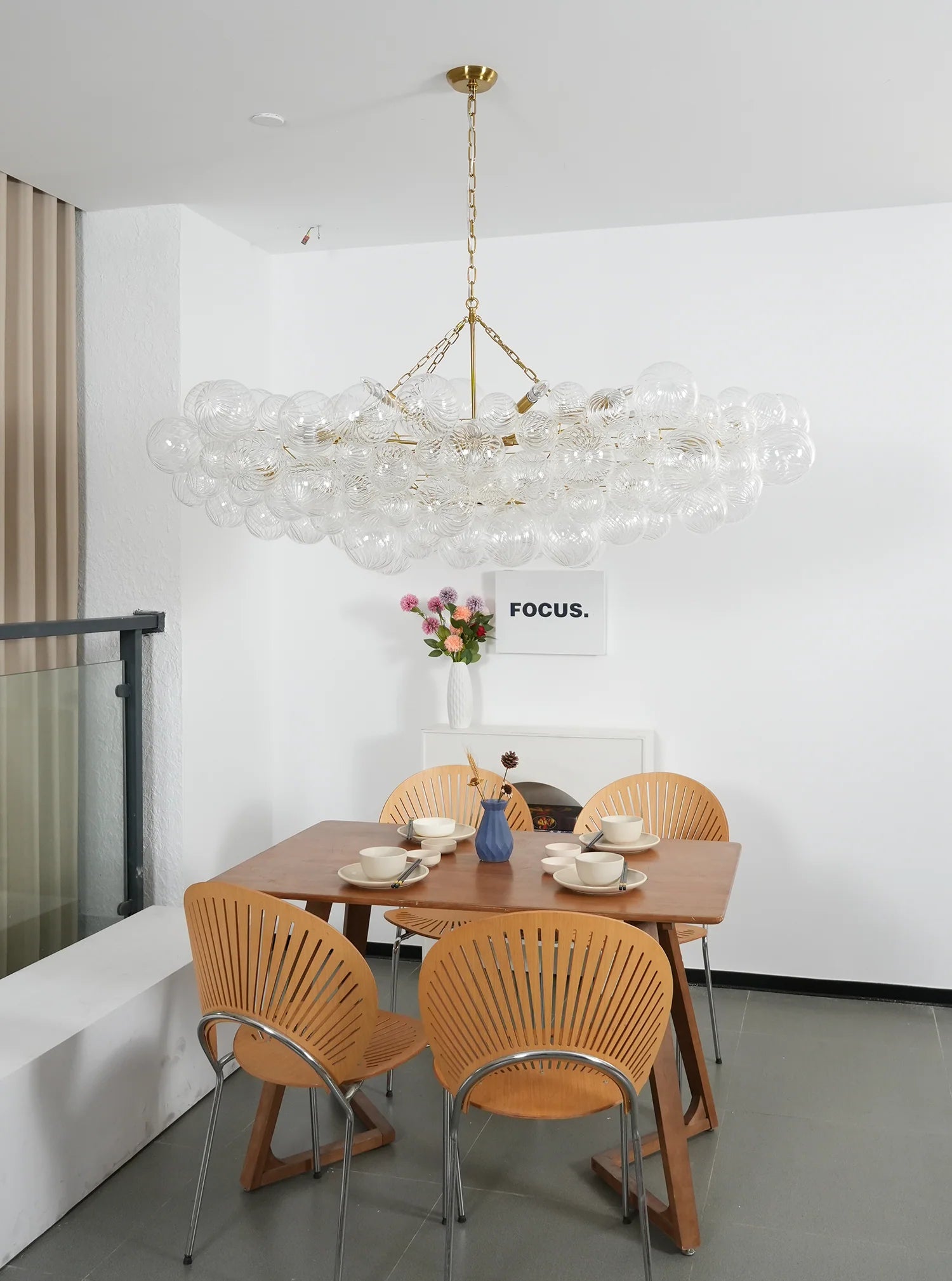 Bubbles Glass Ball Chandelier