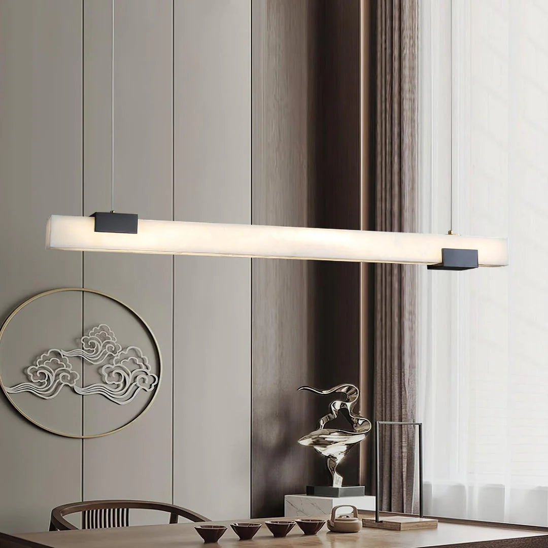 Alabaster Cary Black Pendant Light