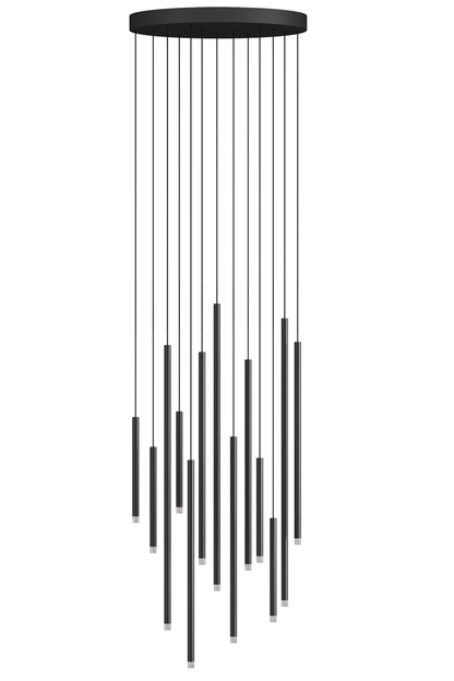 Clustered Tubes LED Chandelier by Aurorae Lighting