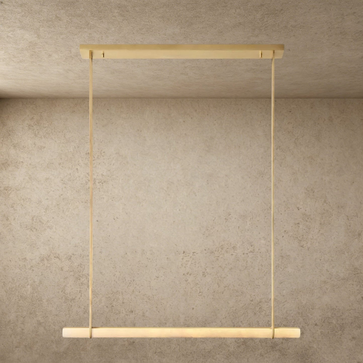 Audubon Alabaster Single Bar Linear Chandelier