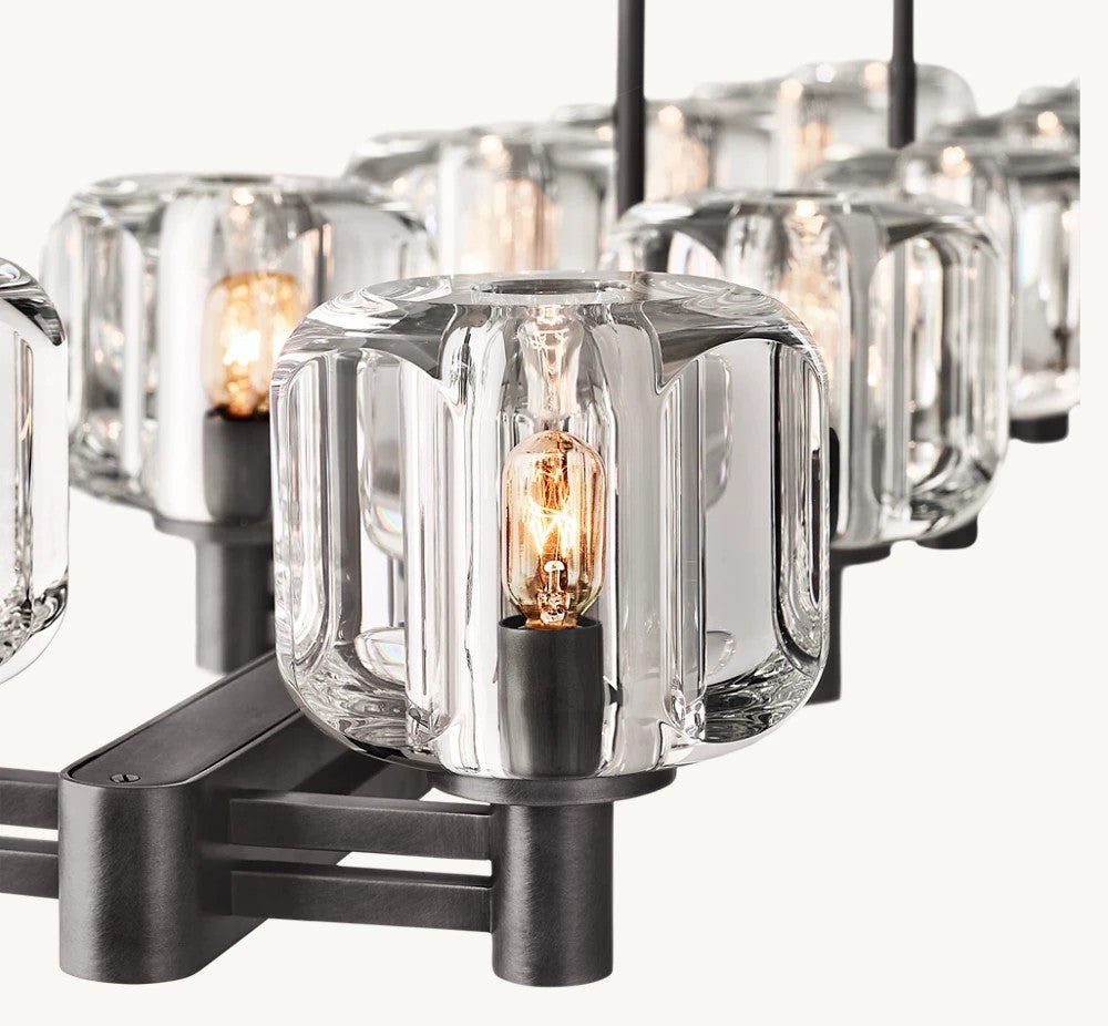 Delmare  Double Linear Chandelier 72“