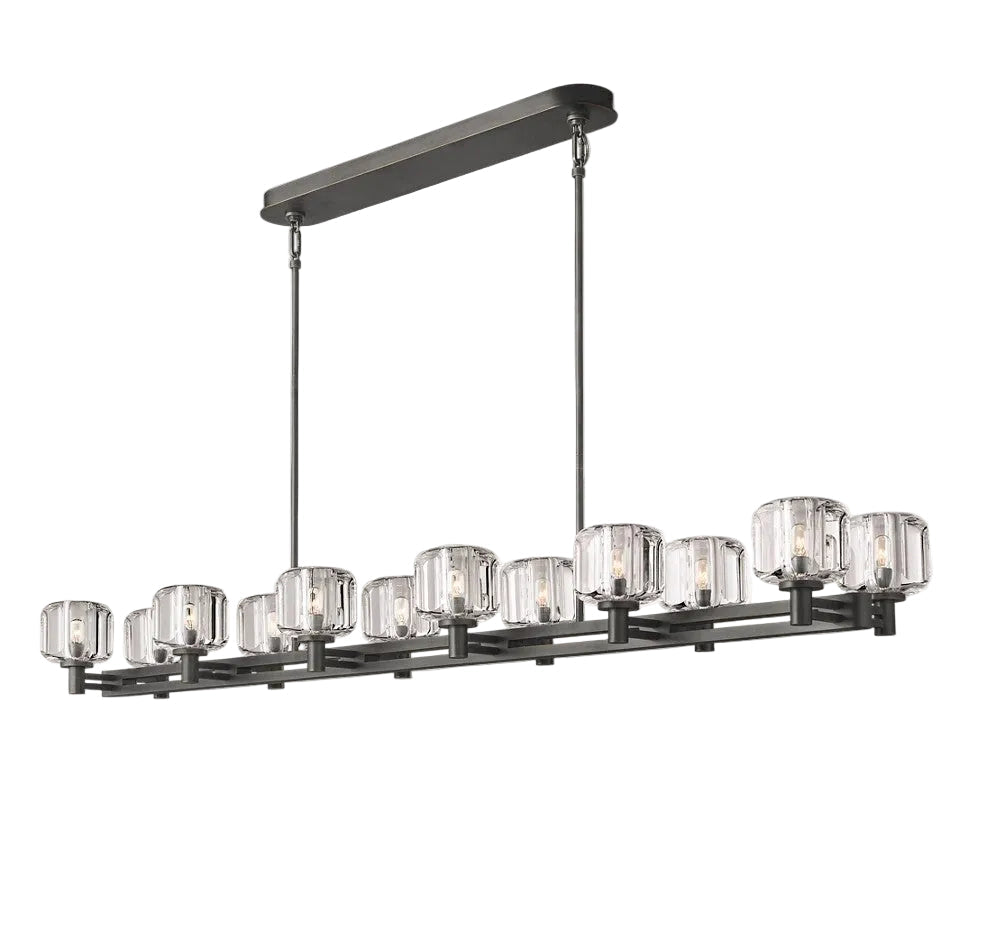 Delmare  Double Linear Chandelier 72“