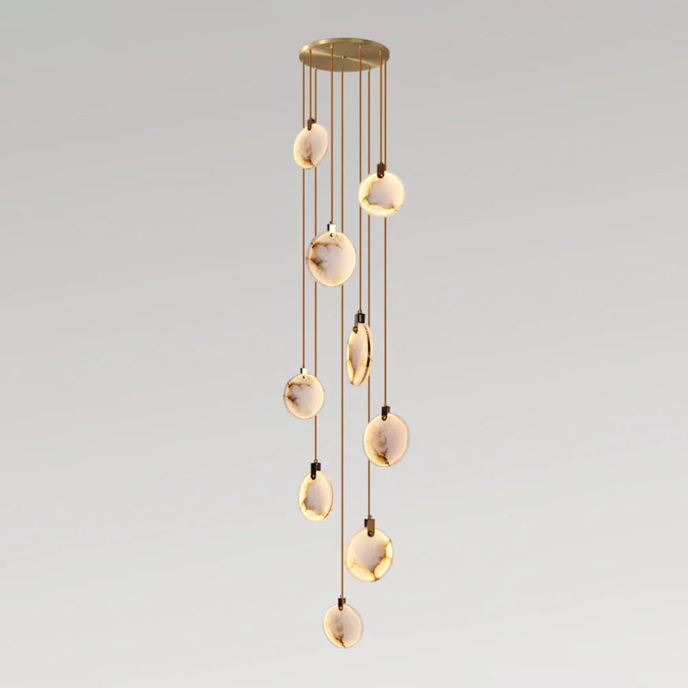 Aura Marble Multi-Light Pendant Chandelier
