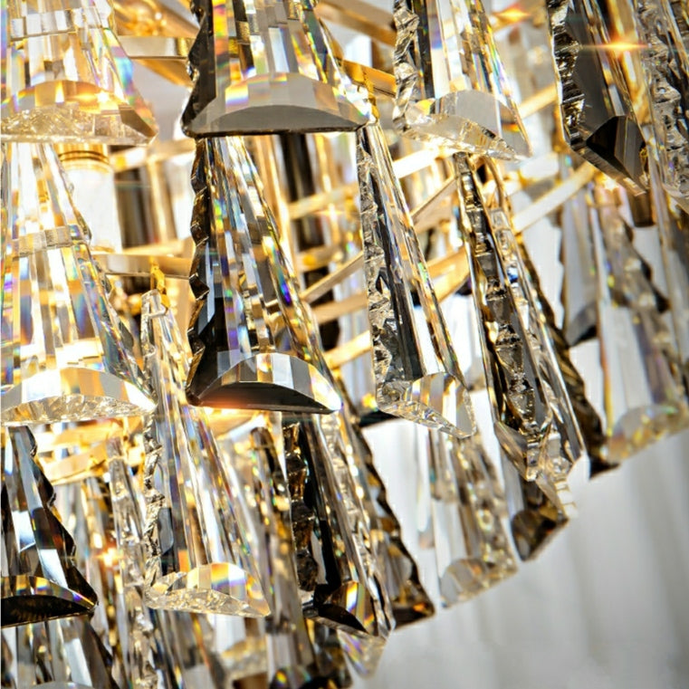 Foyer 3 Layers Extra Large Crystal Chandelier