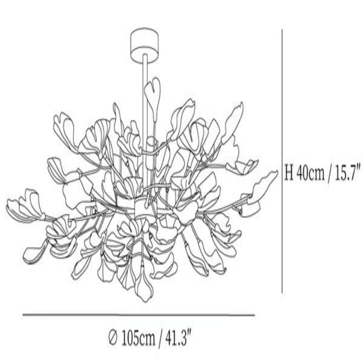 Gingko Luxury Chandelier Style A - gildlamps