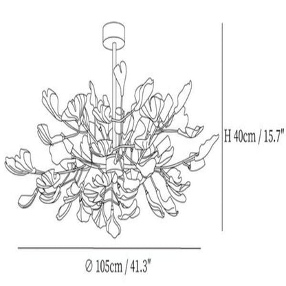 Gingko Luxury Chandelier Style A - gildlamps
