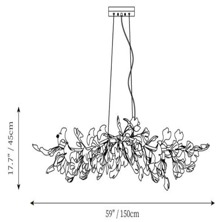 Gingko Luxury Chandelier Style C - gildlamps