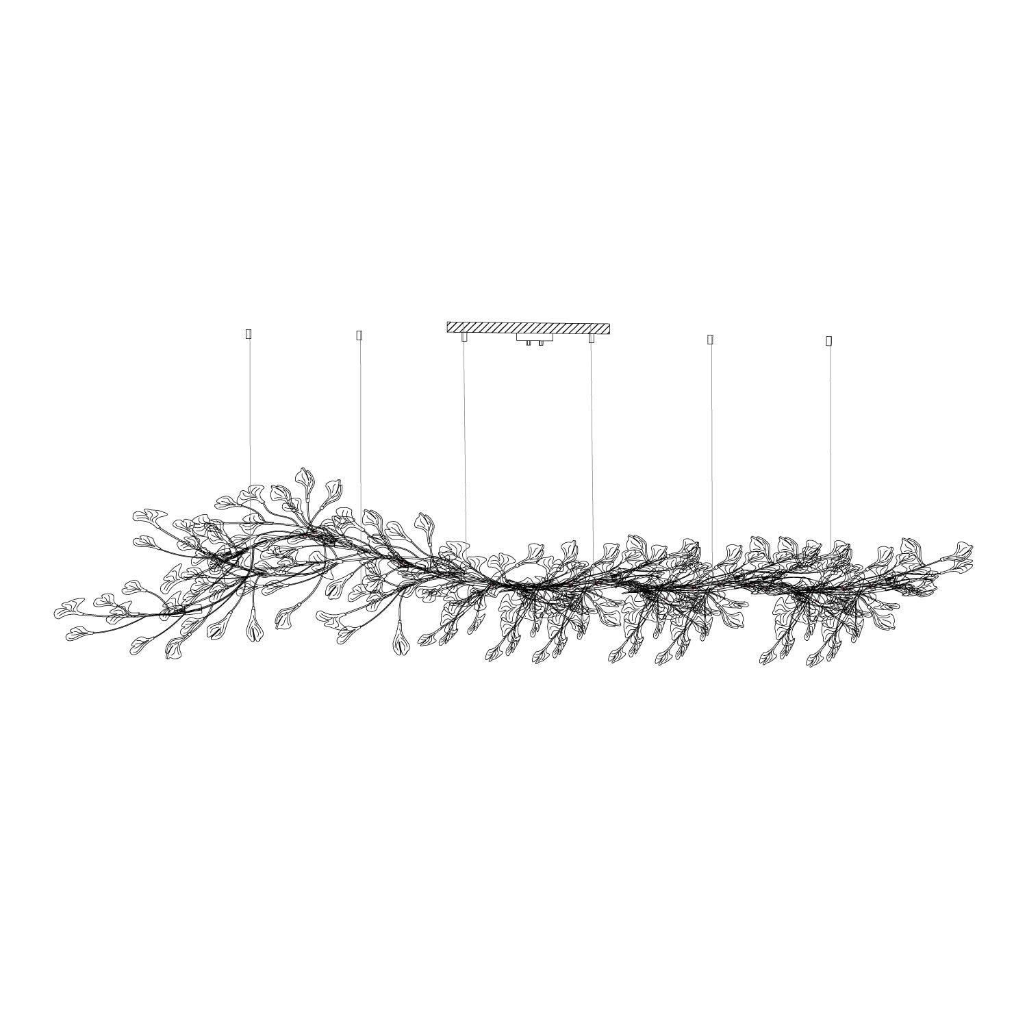 Gingko Ceramic Chandelier E