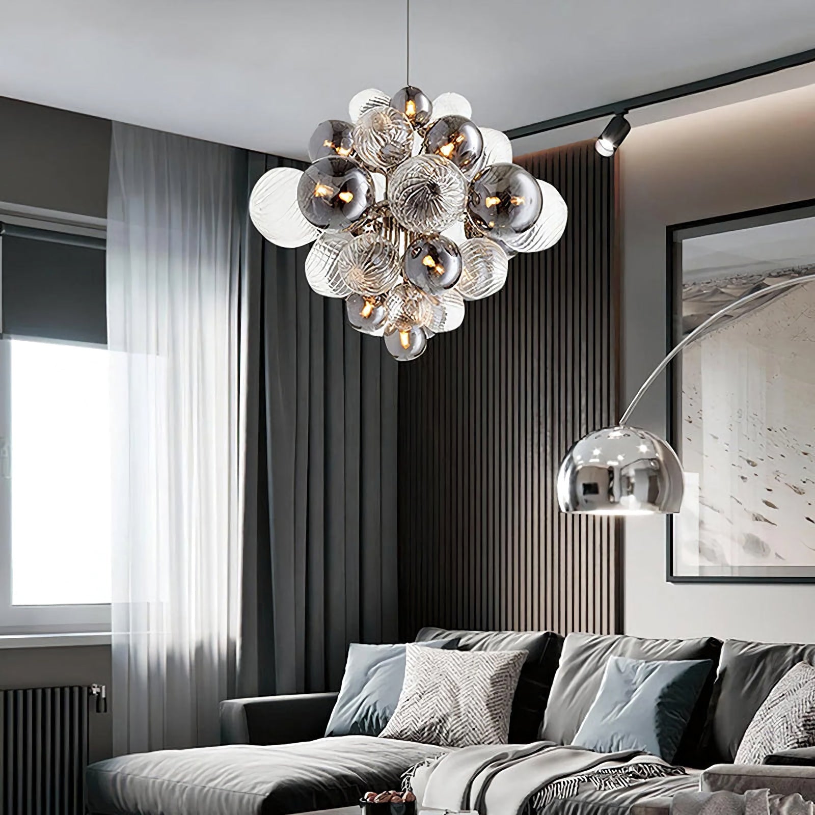 Glass Bubble Chandelier